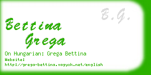 bettina grega business card